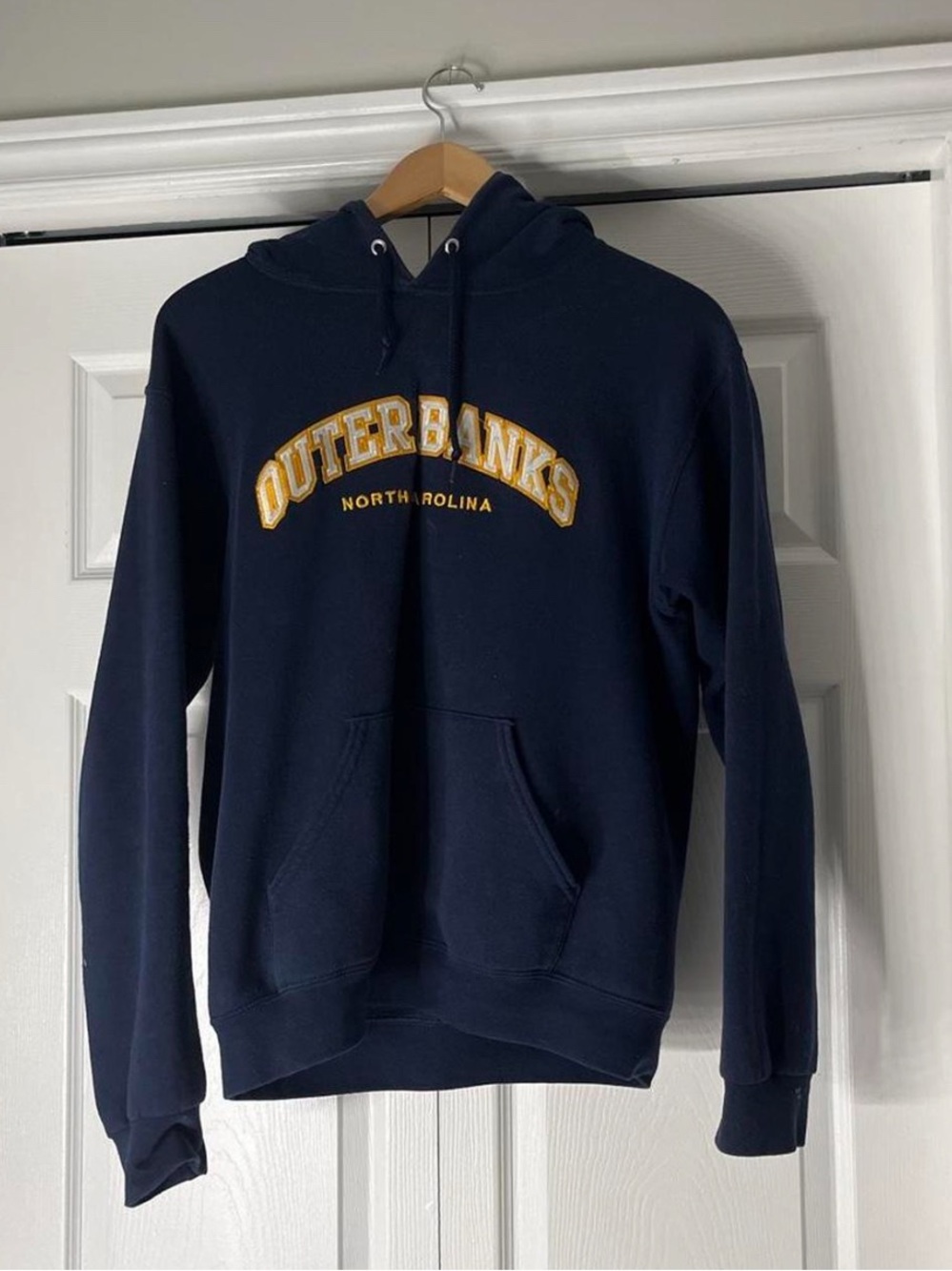 Outerbanks North Carolina Navy Hooded Sweatshirt